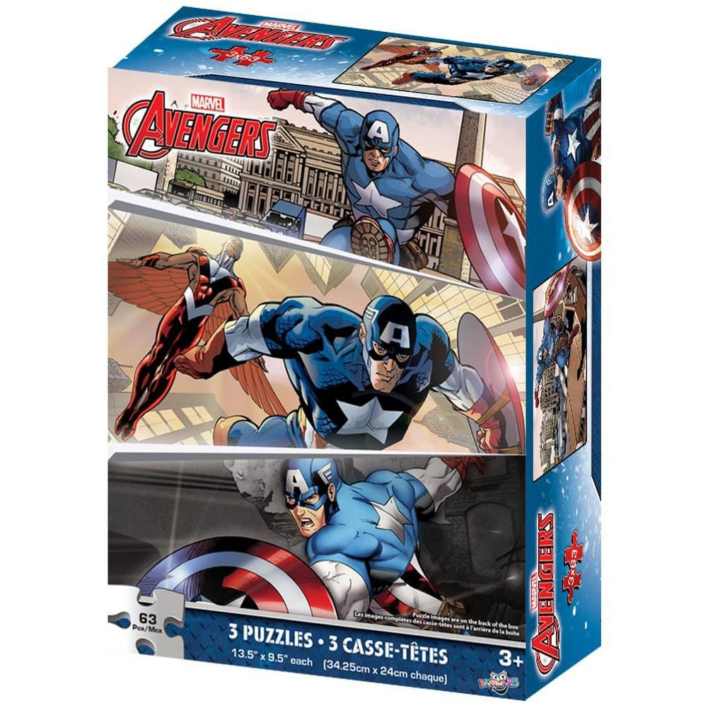 Marvel Avengers Captain America 3 Puzzle Set