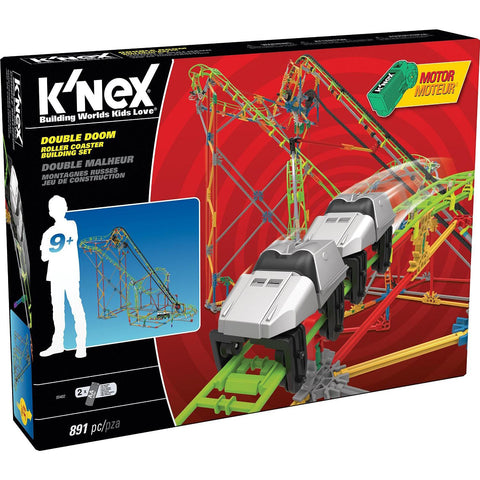 K'NEX Double Doom Roller Coaster Building Set