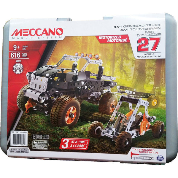 Meccano Maker System - Motorized - 27 Models - 4x4 (Model 16215