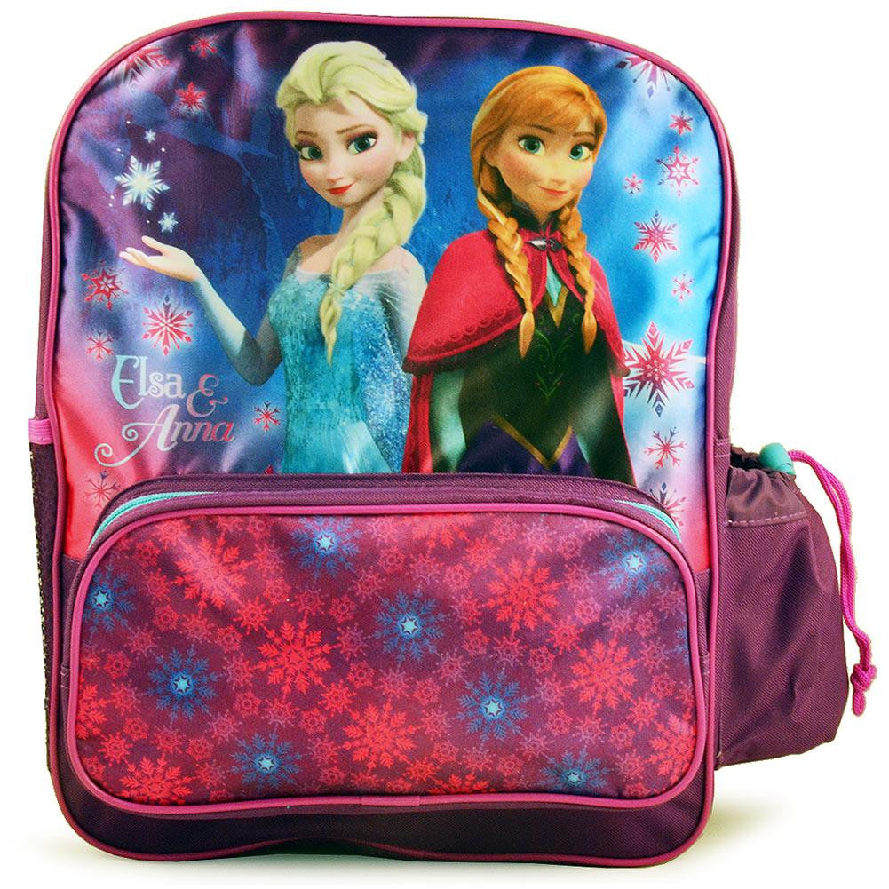 Disney Frozen Deluxe Anna and Elsa Backpack (Purple)