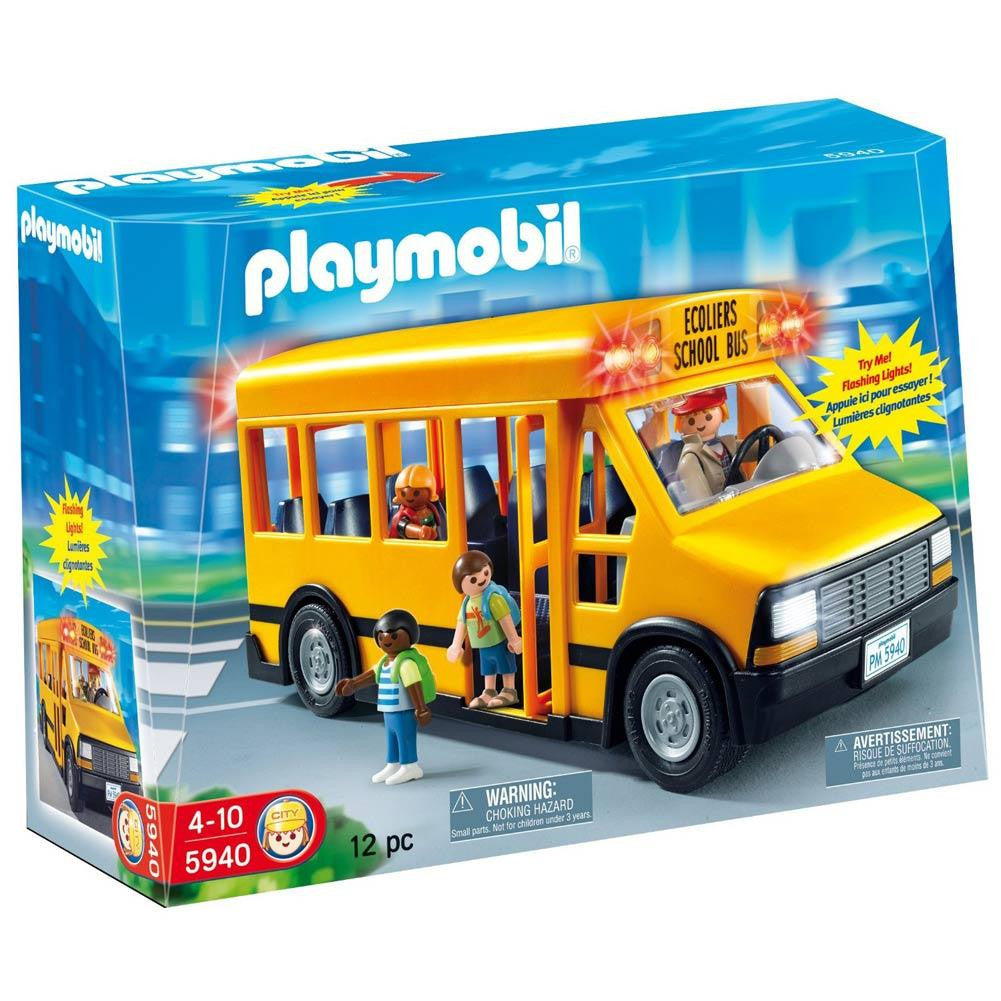Bebrejde ekskrementer Standard Playmobil School Bus (5940) – demo-kimmyshop
