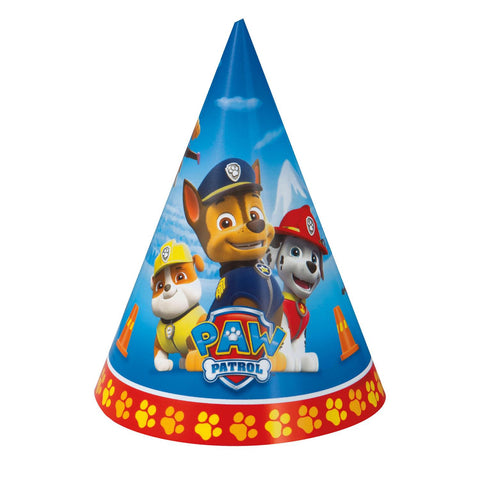 Paw Patrol Party Hats (8 Per Pack)
