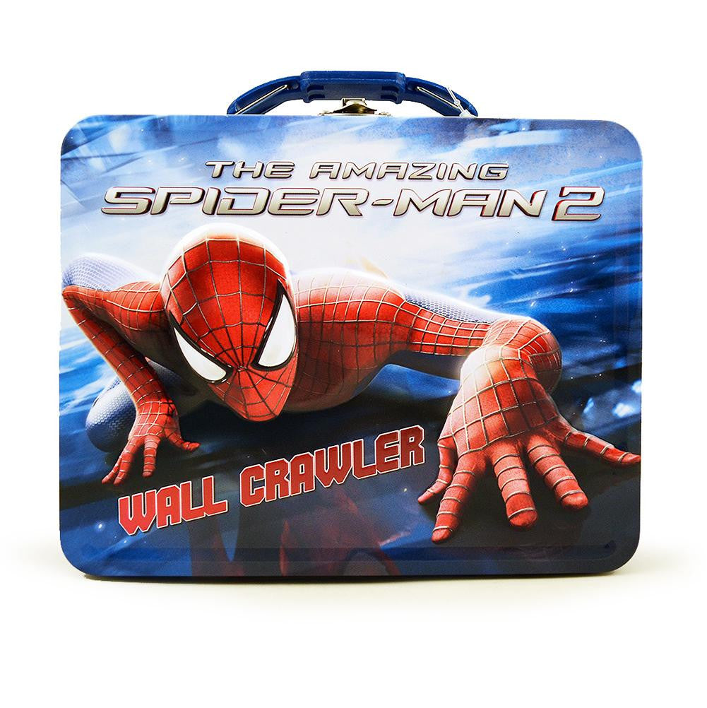 Spider-Man Tin Lunch Box - Wall Crawler - Blue