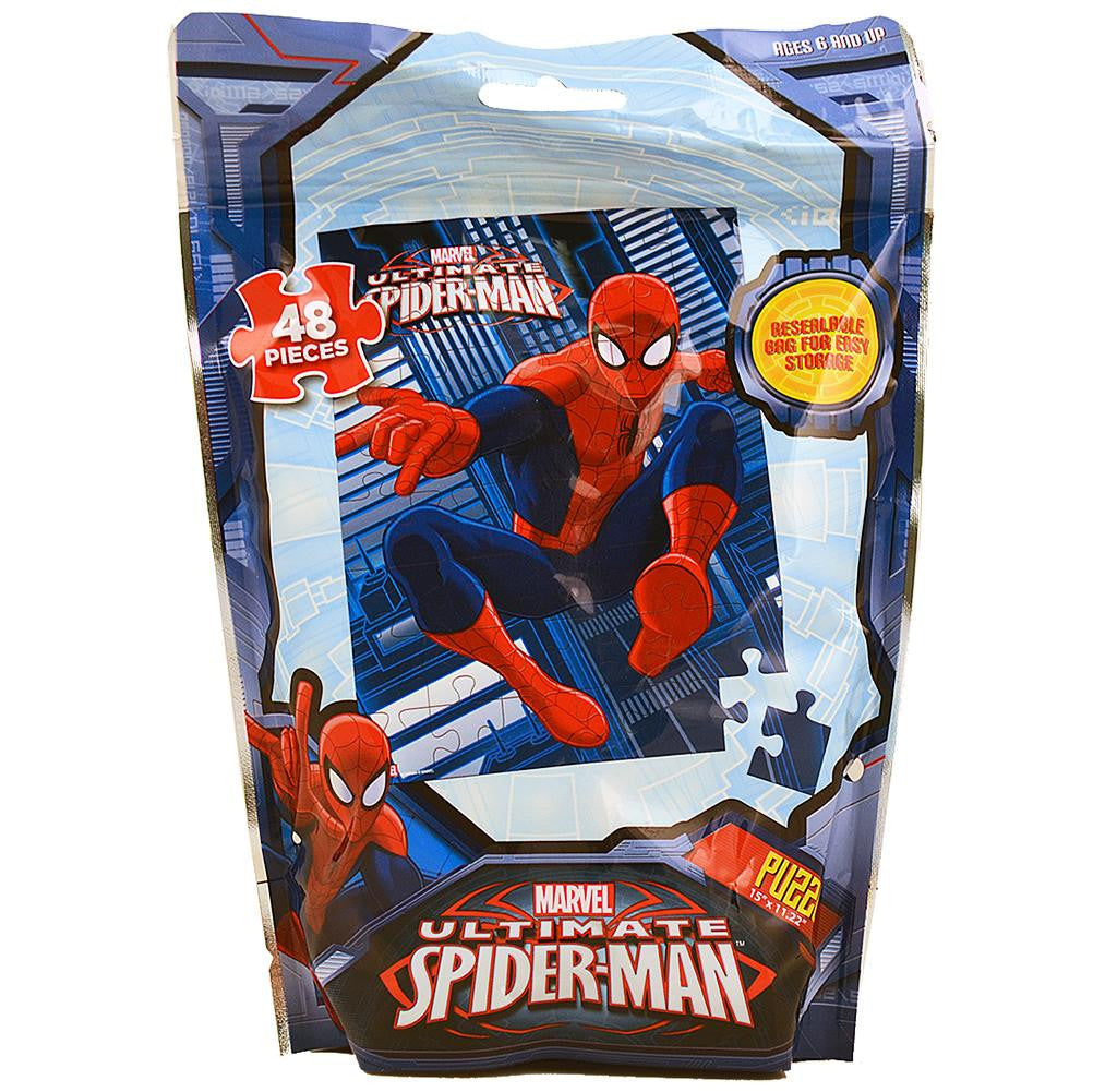 Marvel Spiderman 48 Piece Jigsaw Puzzle 9.1”x10.3” – The Odd Assortment