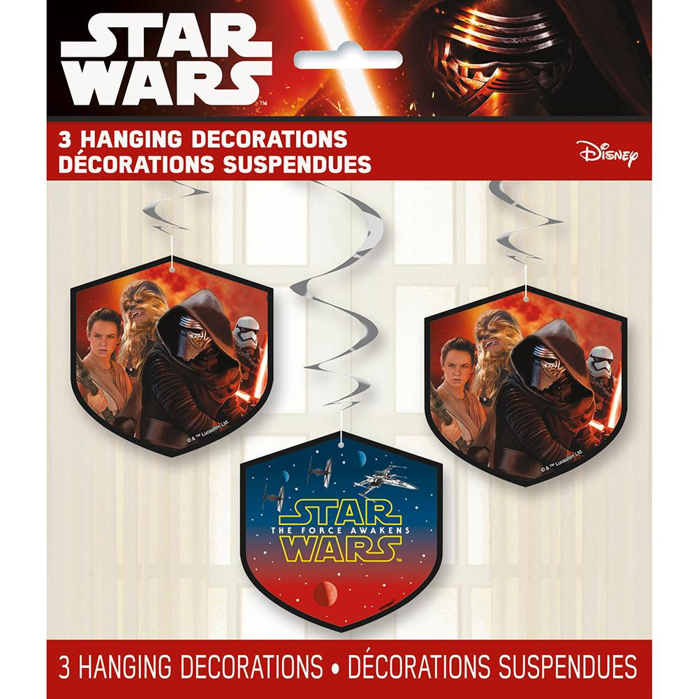 Star Wars The Force Awakens Hanging Party Decorations (Set of 3)