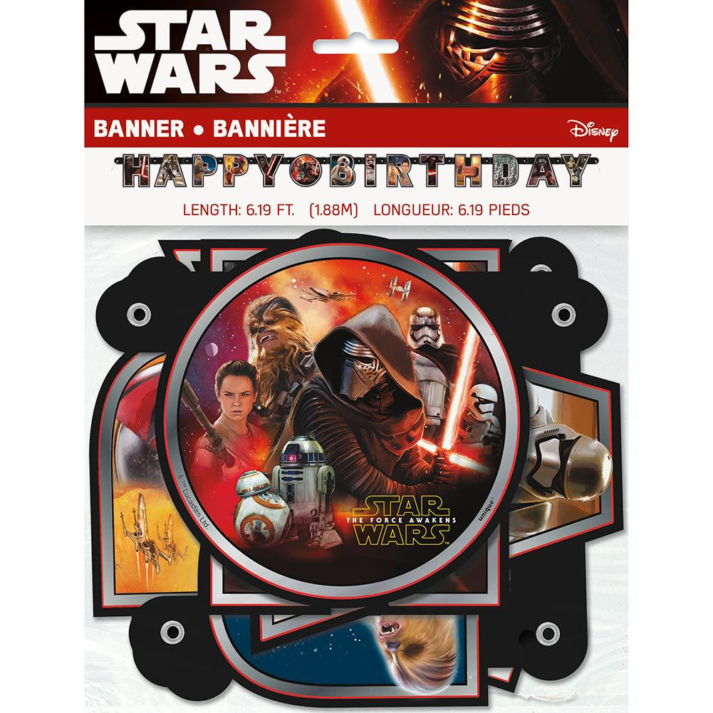 Star Wars The Force Awakens Jointed Birthday Banner