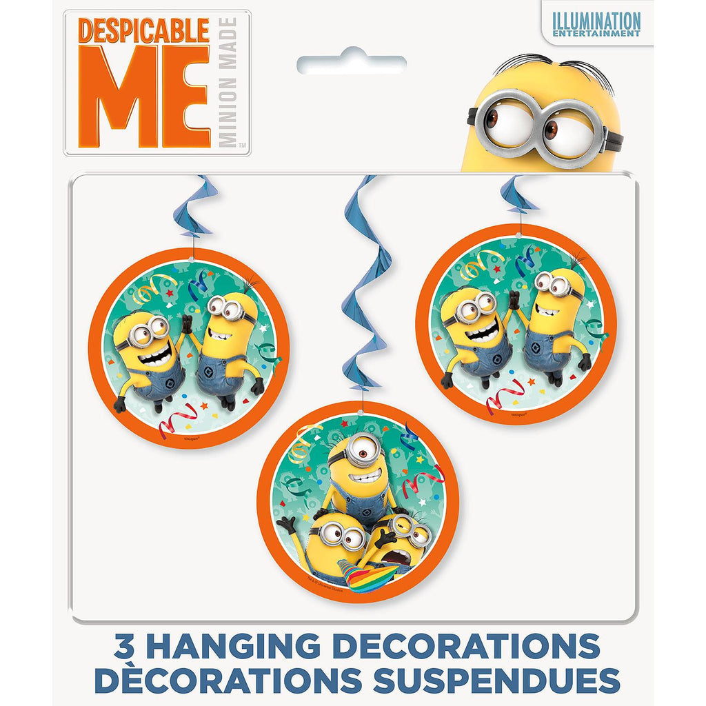 The Minions Hanging Swirl Decorations (26 Inches in length)