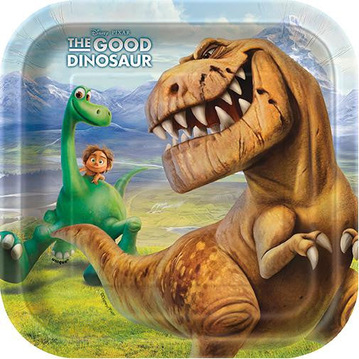 The Good Dinosaur 7 Square Plates (8 per Pack)