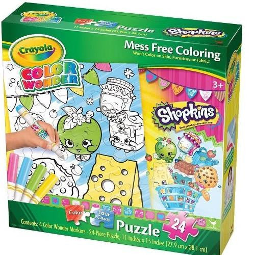 Crayola Color Wonder Shopkins Puzzle (24 Pieces)