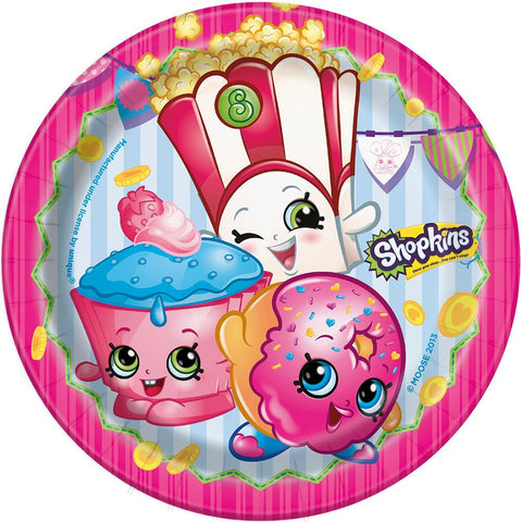 Shopkins Dessert Plates (7 Inches - 8 Per Pack)