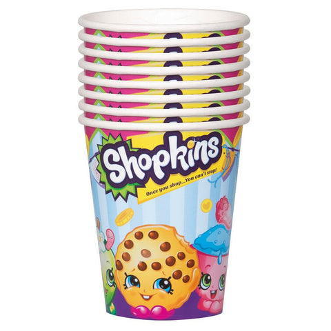 Shopkins Paper Cups (8 Per Pack - 9 oz - 270 ml)