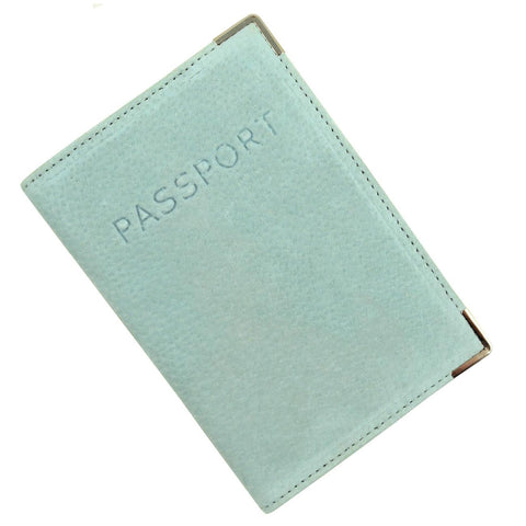 Austin House Genuine Suede Passport Cover - Green