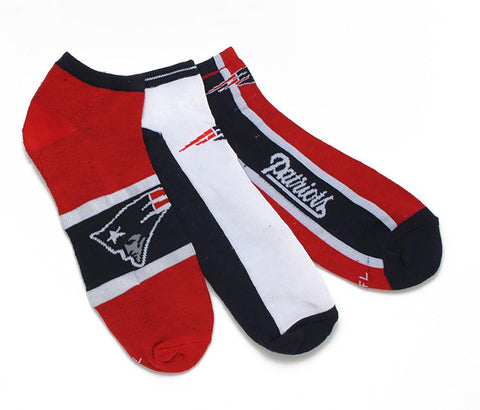 NFL New England Patriots Ankle Socks (3 Pairs)