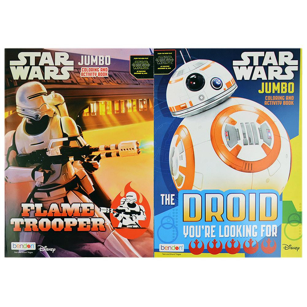 Star Wars Episode 7 JUMBO Coloring Books (2-Pack) - Assorted