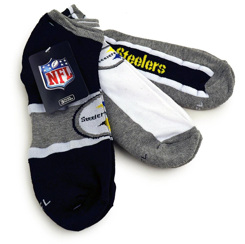 NFL Pittsburgh Steelers Ankle Socks (3 Pairs)