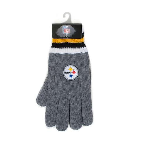 NFL Pittsburgh Steelers Thermal Gloves (Men's - One Size - Gray)