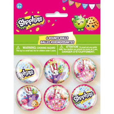 Shopkins Party Favor Bounce Balls (6 per Pack)