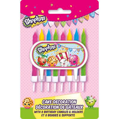Shopkins Cake Decoration and Candles