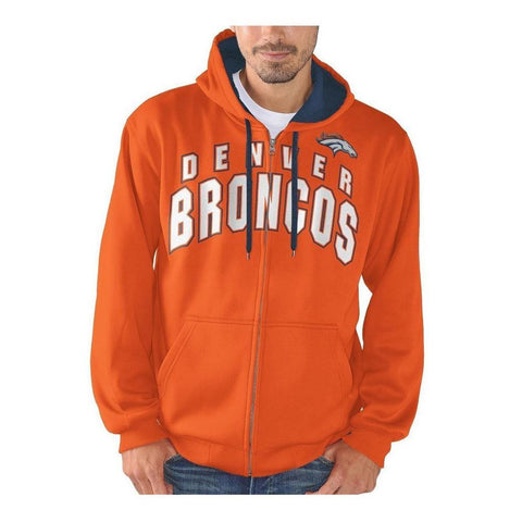 NFL Denver Broncos Full Zip Hooded Fleece Sweatshirt (Men's Medium)