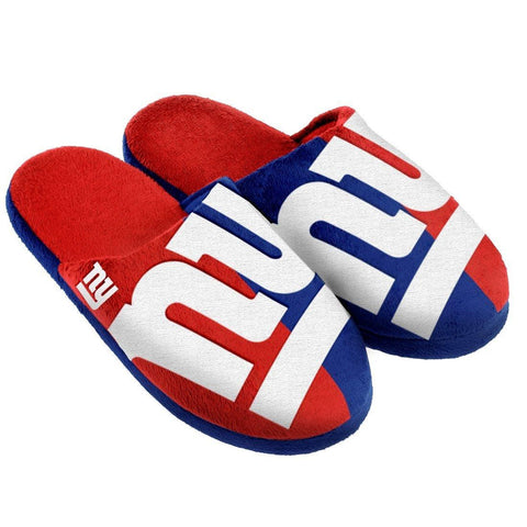 NFL New York Giants Big Logo Slippers (Men's Large - 11-12 US)