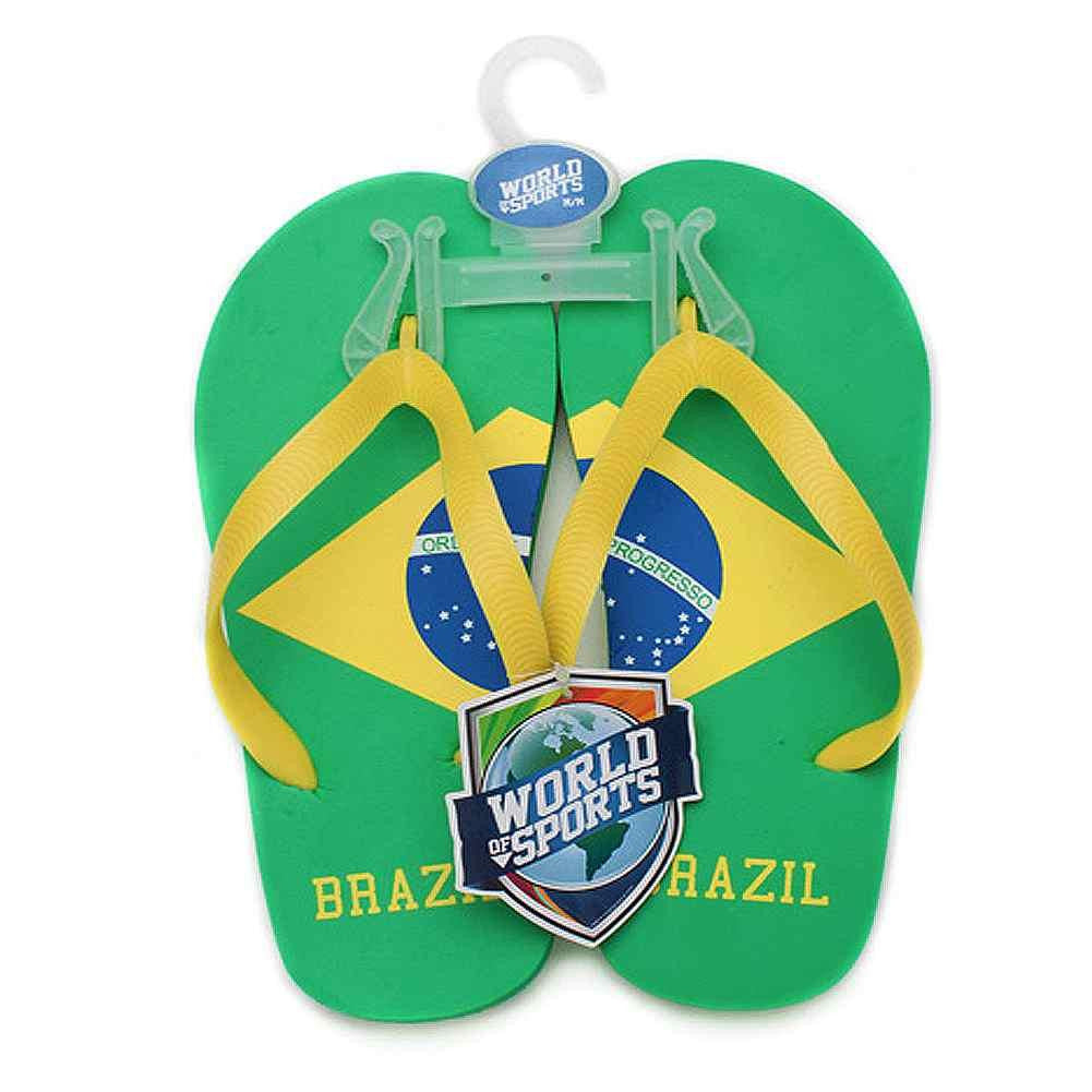 World of Sports Flip-Flops - Brazil - Large