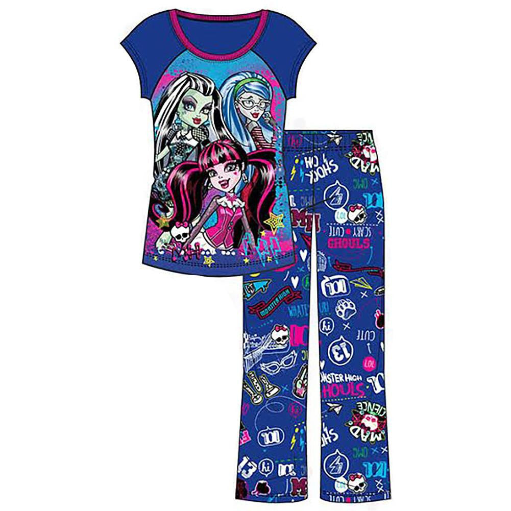 Monster High Girls' 2-Piece Pajama Set (Small - Size 8)