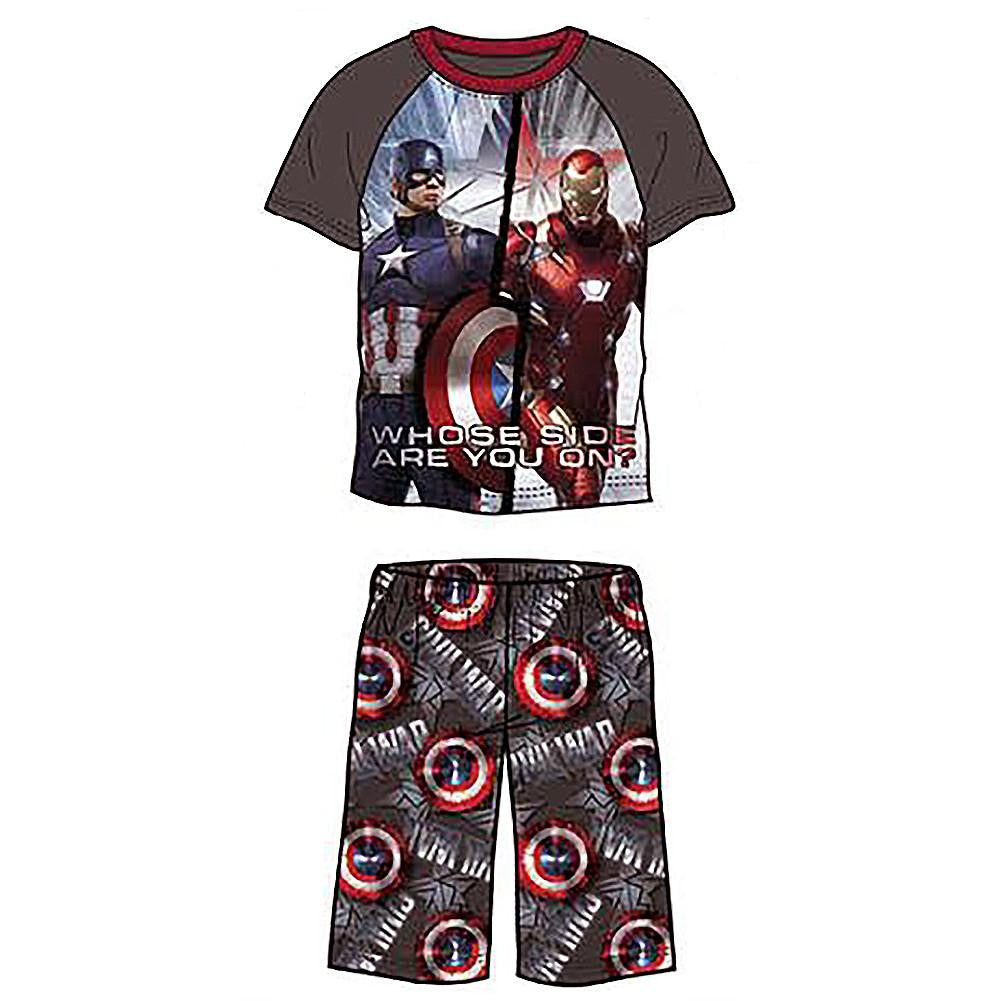 Captain America Boys' 2-Piece Pajama Set (Size 6-6X - Small)