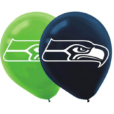 NFL Seattle Seahawks Printed Latex Balloons (6 in pack)