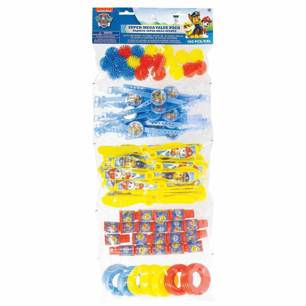 Paw Patrol Super Mega Value Pack (100 Favors in Each Bag)