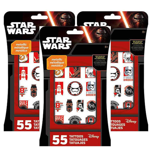 Star Wars Metallic Tattoos (3 Packs - 165 Tattoos Ea)