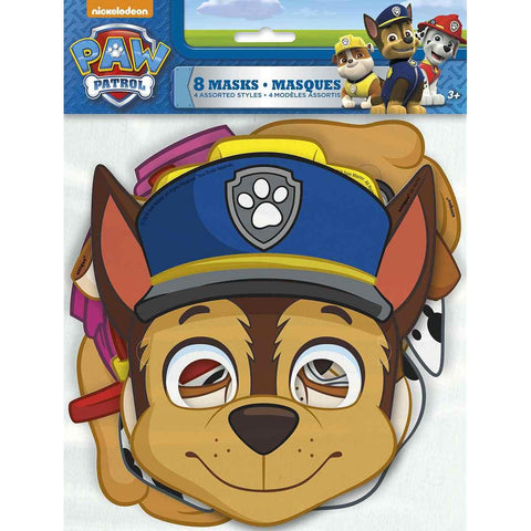 Paw Patrol Party Masks (8 per Package)