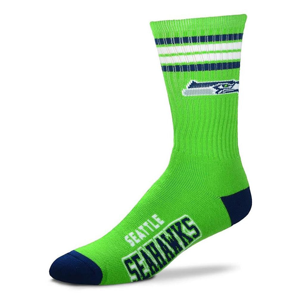 NFL Seattle Seahawks Cushioned Crew Socks (Men's Large)