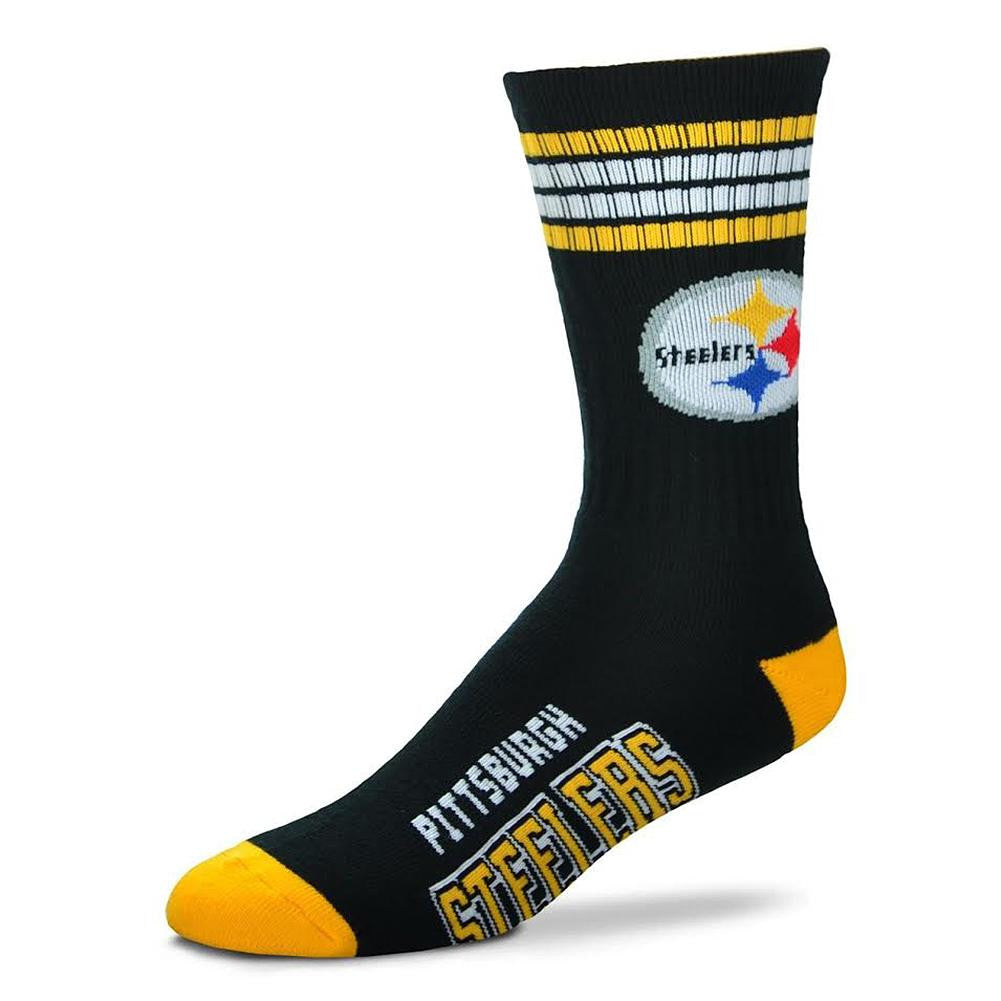 NFL Pittsburgh Steelers Cushioned Crew Socks (Men's Large)