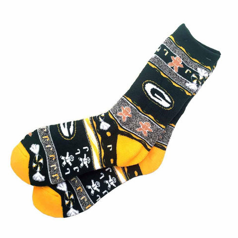 NFL Green Bay Packers Ugly Xmas Socks (Men's Large)