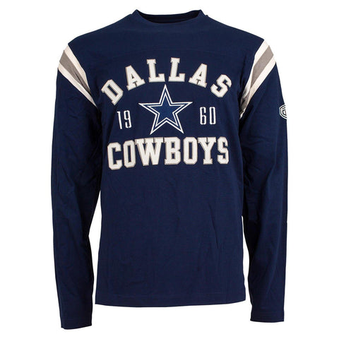 NFL Lateral Long Sleeve Tee Mens - Dallas Cowboys - Large