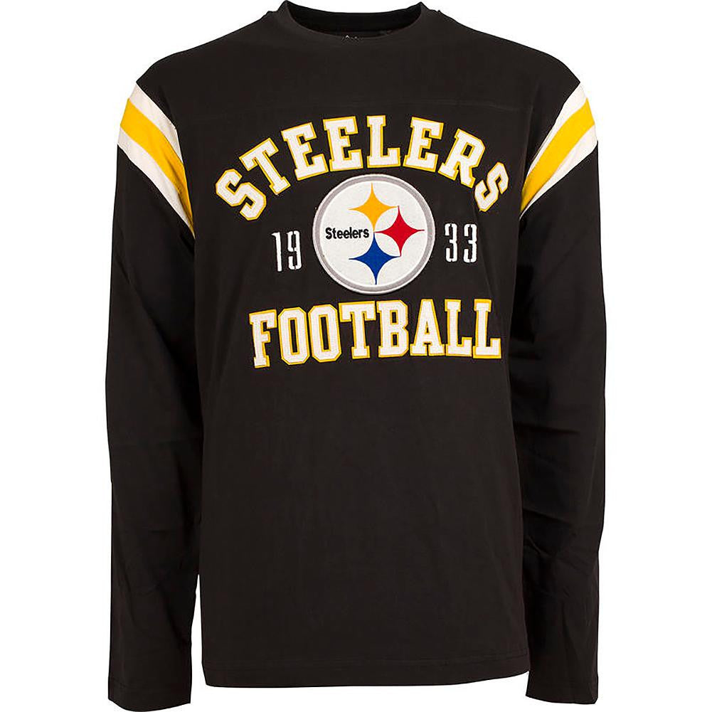 NFL Lateral Long Sleeve Tee Mens - Pittsburgh Steelers - Large