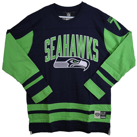 NFL Dufferin Fleece Long Sleeve Shirt - Seattle Seahawks - Large