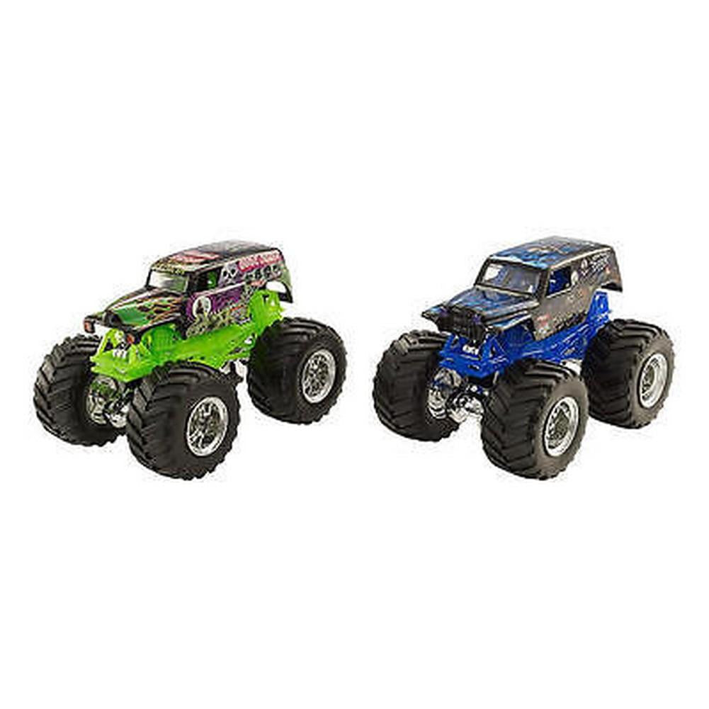 Hot Wheels Monster Jam Rev Tredz (Grave Digger vs Son-Uva Digger)
