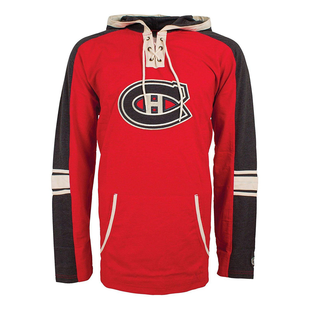 NHL Montreal Canadiens Mens Cable Lace Hoodie - XL