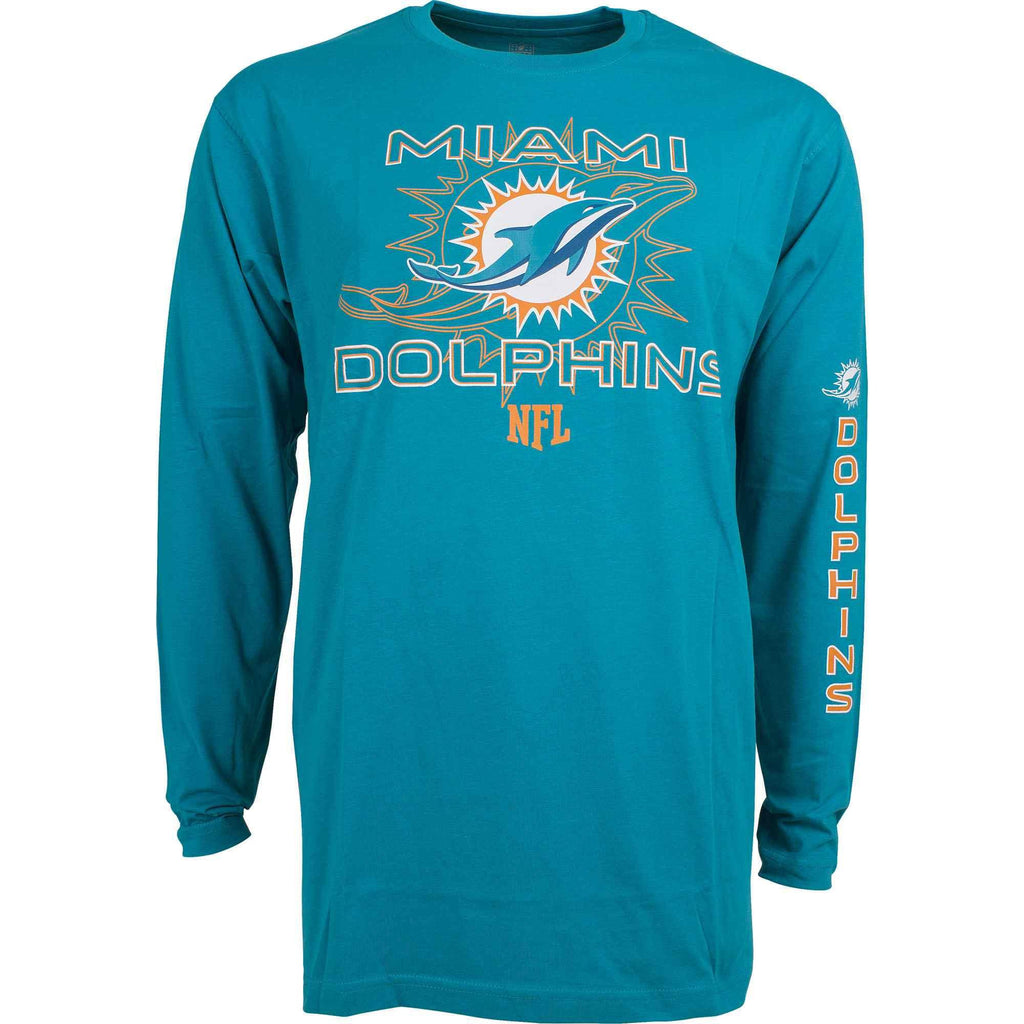 NFL Long Snap Long Sleeve Tee Mens - Miami Dolphins - XL