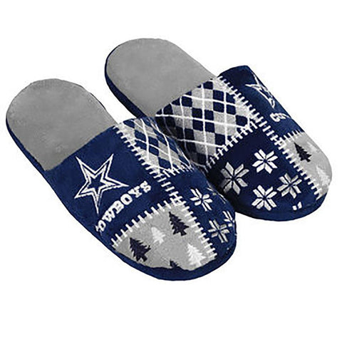 NFL Dallas Cowboys Ugly Xmas Slippers (Men's XL - 13-14 US)