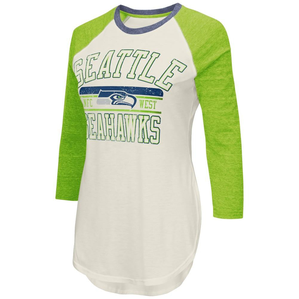 NFL Seattle Seahawks Women's Raglan Sleeve Shirt - XL